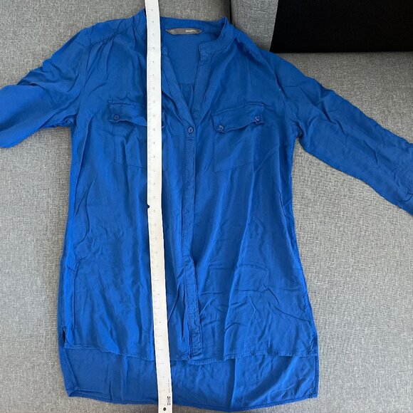 (2for$10) Smart Set Blue Tunic Blouse - Picture 8 of 15